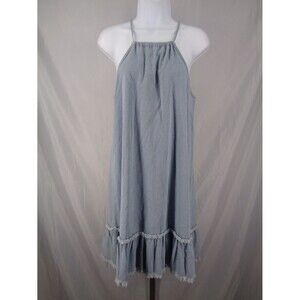 Denim Chambray Hatler Dress Sz Small Amoli Boho Chic Festival Cottagecore New